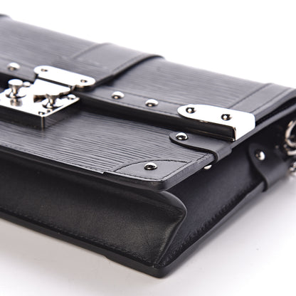 Louis Vuitton Epi Trunk Chain Wallet Black 8 of 9