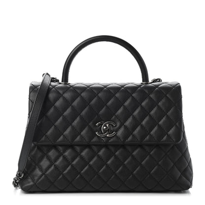 Chanel Caviar Quilted Medium Coco Handle Flap Black 1 of 9