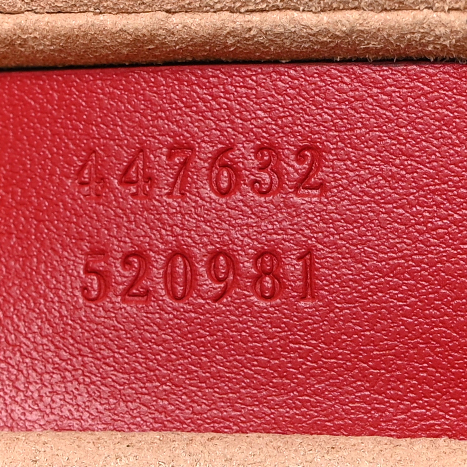 Gucci Calfskin Matelasse Small GG Marmont Chain Shoulder Bag Hibiscus Red 8 of 11