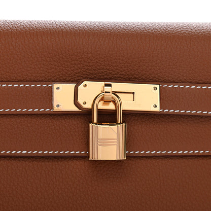 Hermes Togo Kelly Retourne 32 Gold 7 of 9