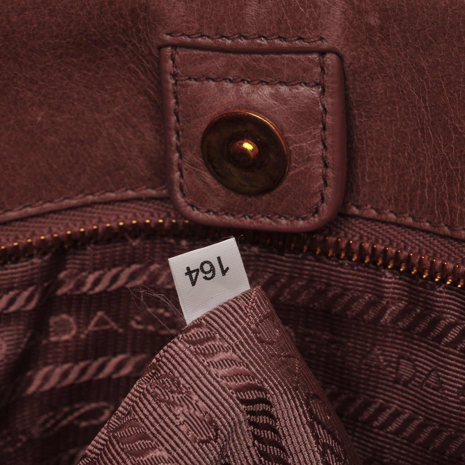 Prada Vitello Shine Top Handle Bag Antico 7 of 9