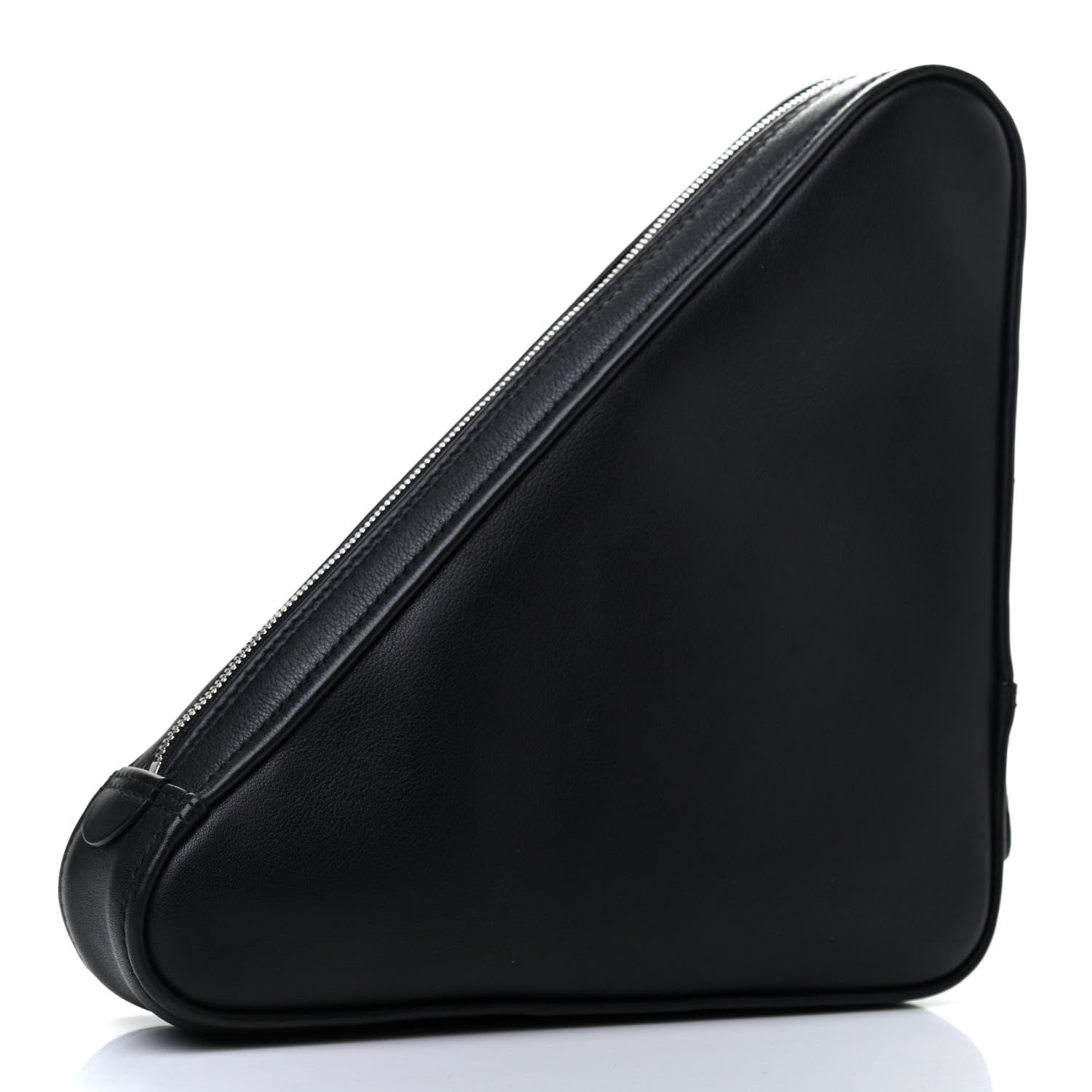Balenciaga Calfskin M Triangle Pouch Black 3 of 7