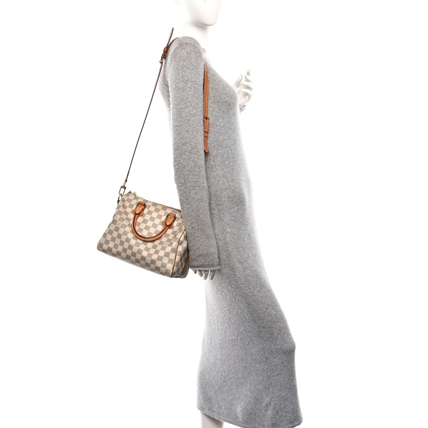 Louis Vuitton Damier Azur Speedy Bandouliere 25 2 of 9