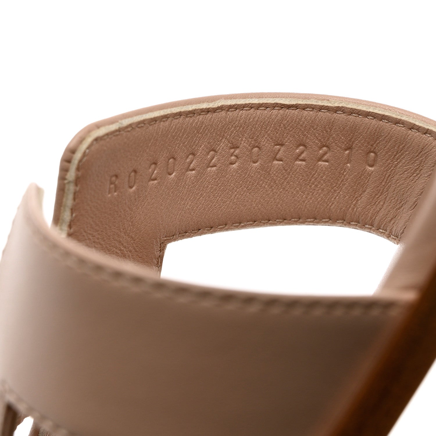 Hermes Box Calfskin Oran Sandals 37 Beige Nude 6 of 9