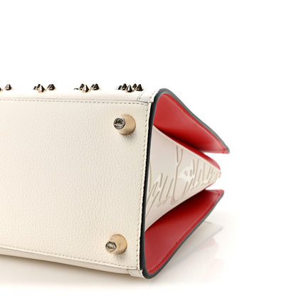 Christian Louboutin Calfskin Spikes Loubinthesky Medium Paloma Craie Multicolor 10 of 10