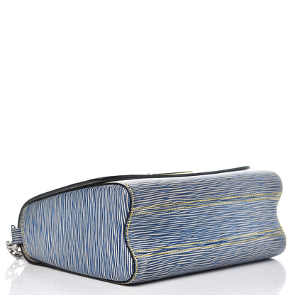 Louis Vuitton Epi Twist Shoulder Bag MM Denim Light 4 of 10