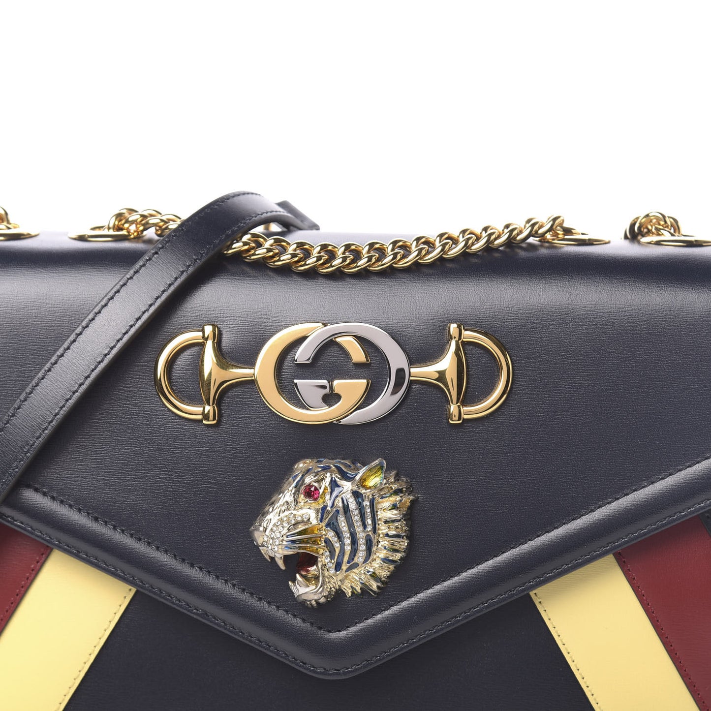 Vitello Palmellato Lux Crystal Medium Rajah Shoulder Bag Blue Romantic Cerise Butter Multicolor