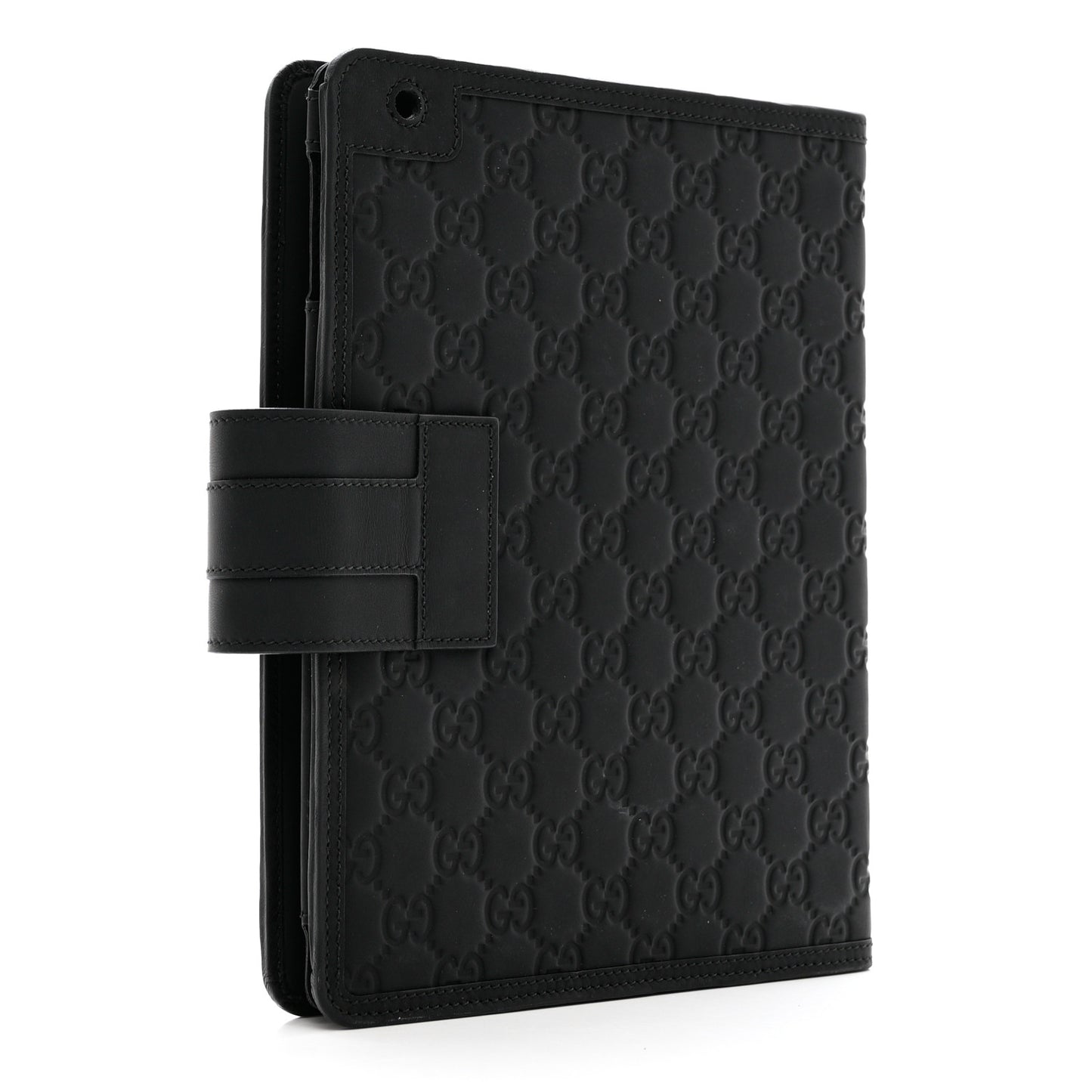 Rubber Guccissima Web Ipad Case Black
