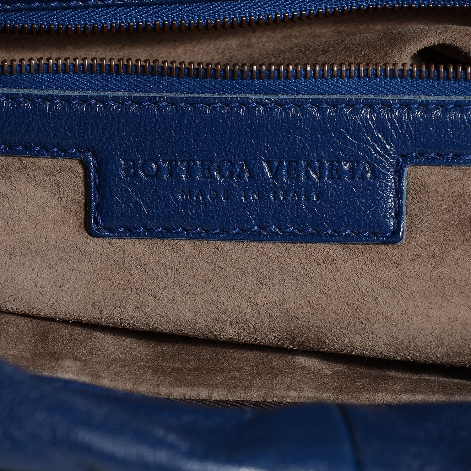 Bottega Veneta Shiny Goatskin Intrecciato Karung Large Veneta Hobo Cobalt 6 of 9