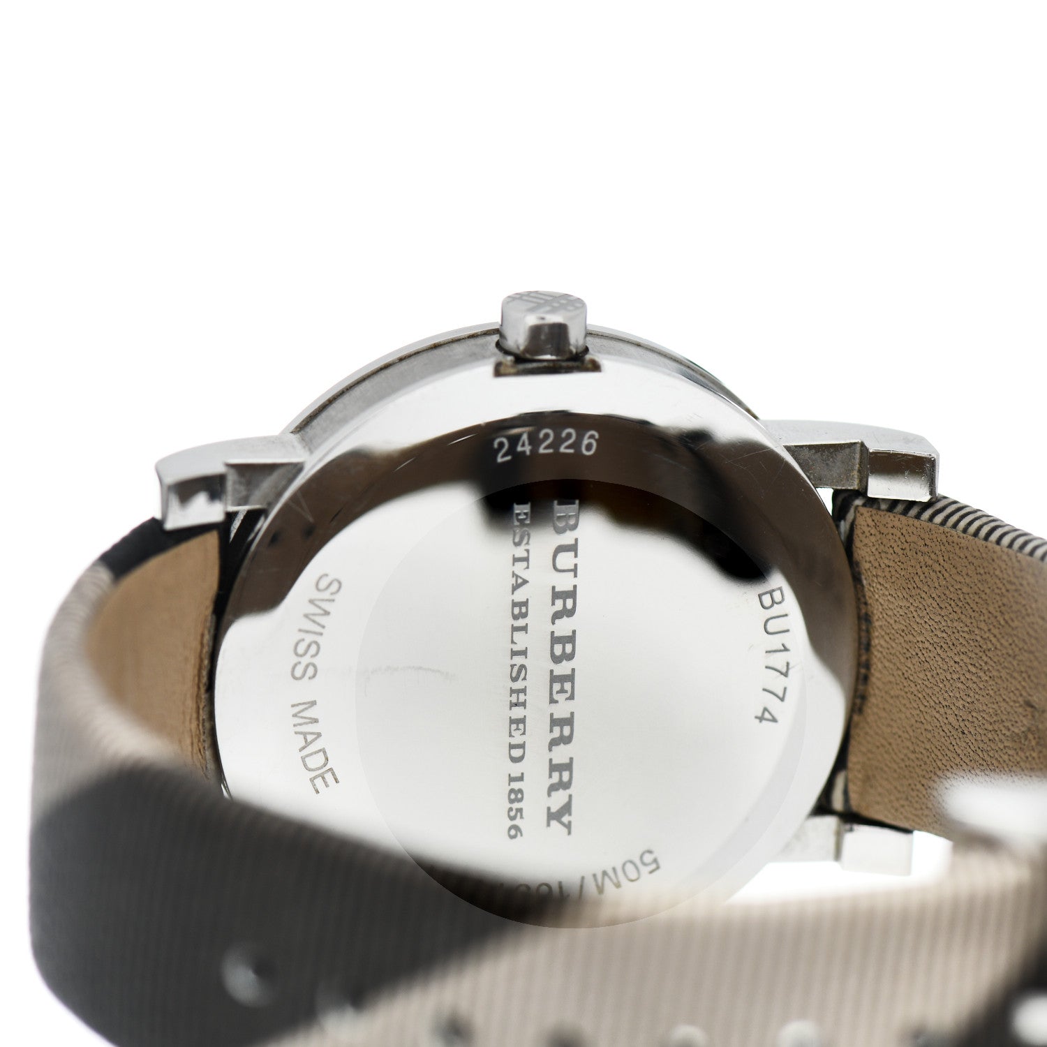 Burberry Stainless Steel Calfskin 38mm Heritage Nova Check Quartz Watch Brown BU1774 4 of 5