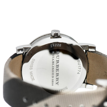 Burberry Stainless Steel Calfskin 38mm Heritage Nova Check Quartz Watch Brown BU1774 4 of 5