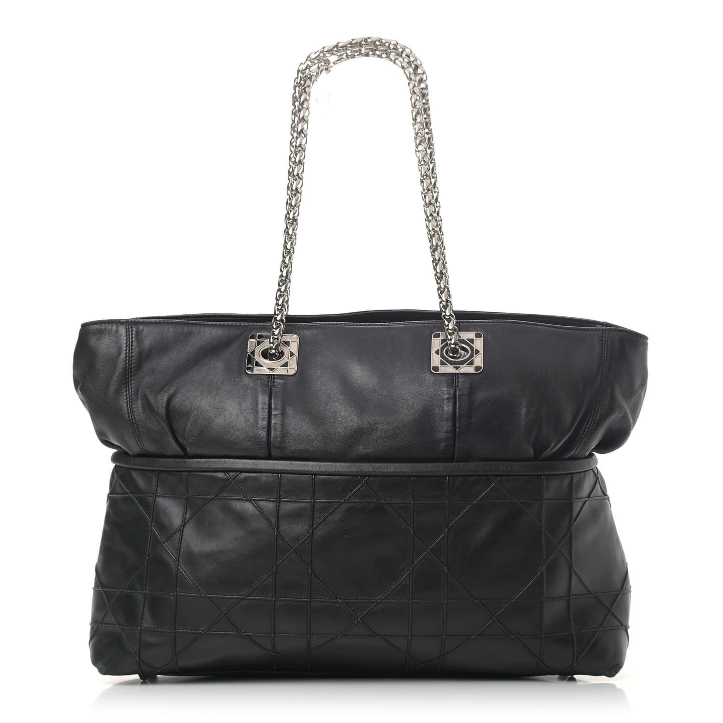 Lambskin Cannage Dior So Dior Tote Black