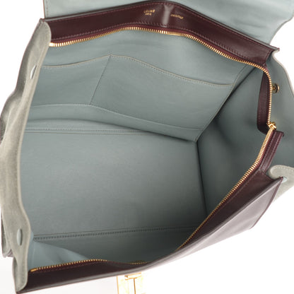 Celine Smooth Calfskin Suede Medium Tri-Color Trapeze Dark Grey 5 of 8