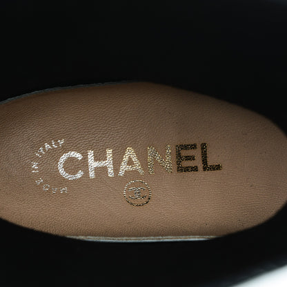 Chanel Rubber Camellia Rain Boots 37 Black 8 of 19