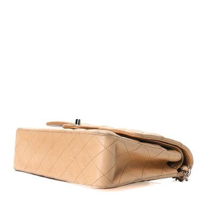 Chanel Lambskin Quilted Medium Double Flap Beige 5 of 10
