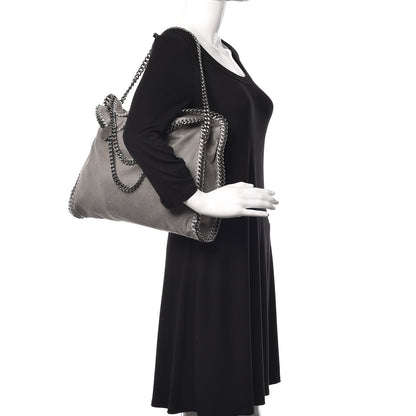 Stella McCartney Shaggy Deer Falabella Fold Over Tote Grey 2 of 10