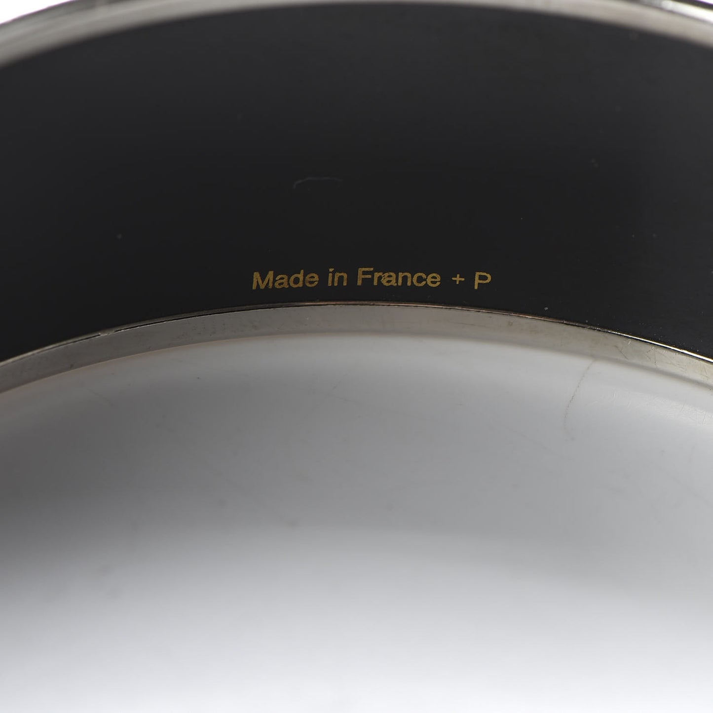 Enamel Printed Wide Grand Apparat Bracelet 70 White