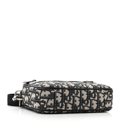 Christian Dior HOMME Oblique Mini Safari Messenger Navy Blue 4 of 10