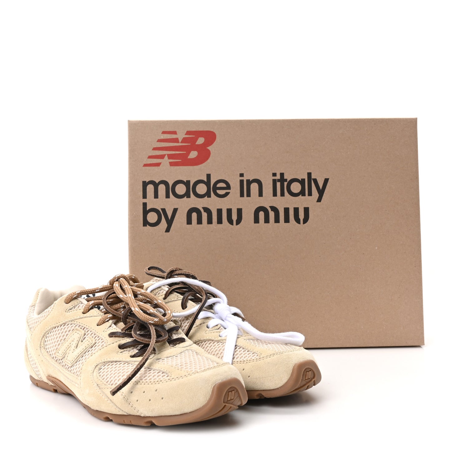 X NEW BALANCE Mesh Suede 530 SL Sneakers 38 Burro
