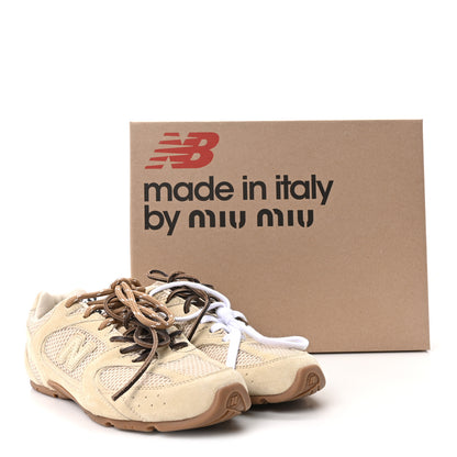 Miu Miu X NEW BALANCE Mesh Suede 530 SL Sneakers 38 Burro 10 of 10