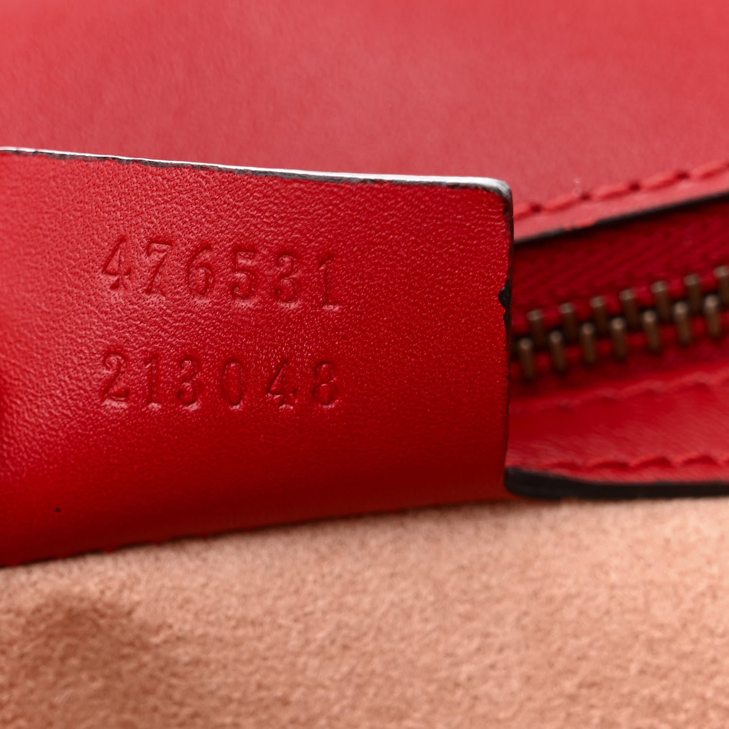 Gucci Calfskin Bamboo Trapuntata Queen Margaret Top Handle Bag Hibiscus Red 7 of 12