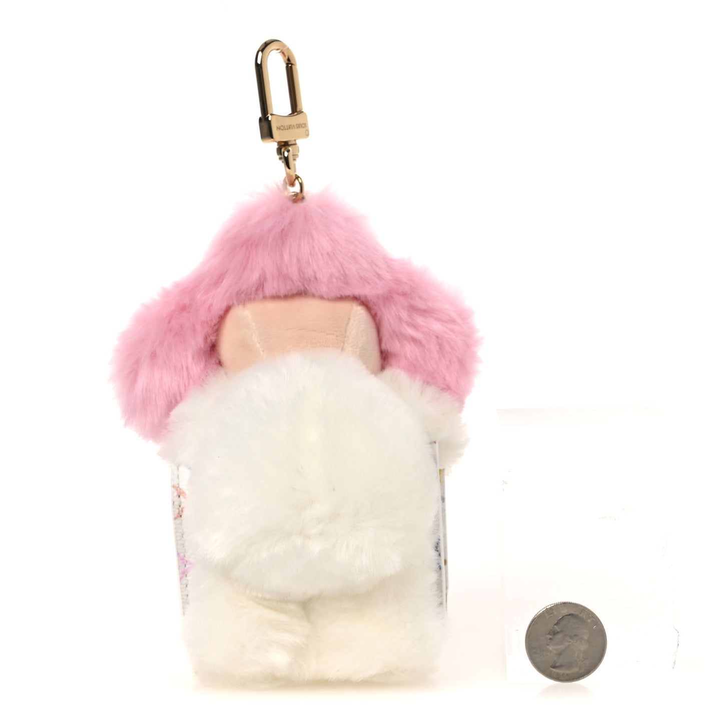 LV X TM Monogram Multicolor Vivienne Cuddle Bag Charm White
