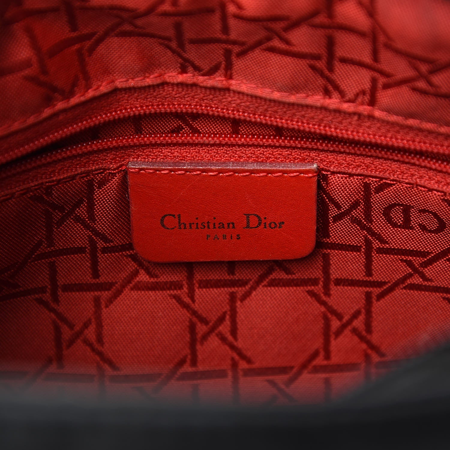 Christian Dior Nylon Cannage Medium Lady Dior Black 7 of 13