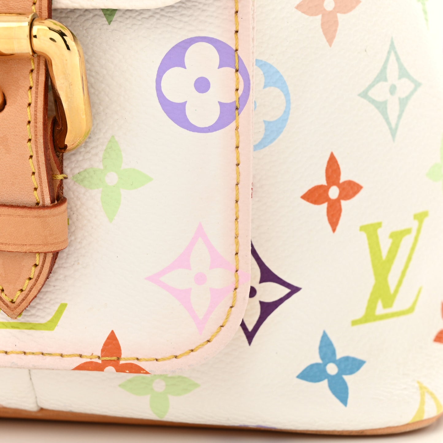 Monogram Multicolor Petit Noe White