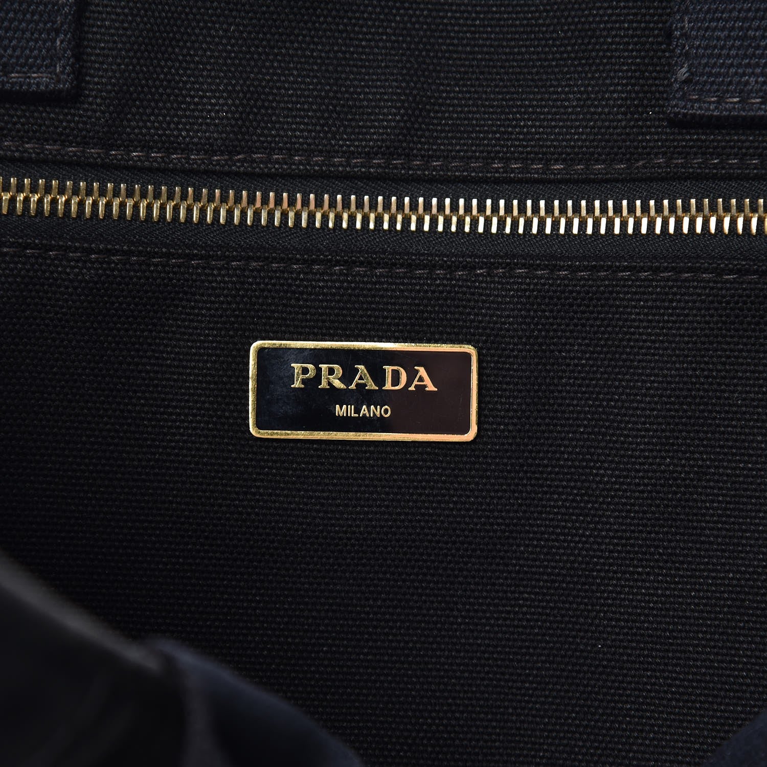 Prada Canapa Logo Tote Black 6 of 13
