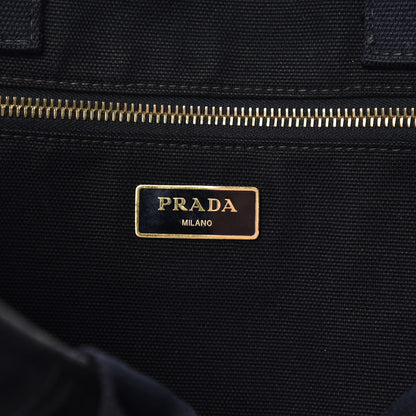 Prada Canapa Logo Tote Black 6 of 13