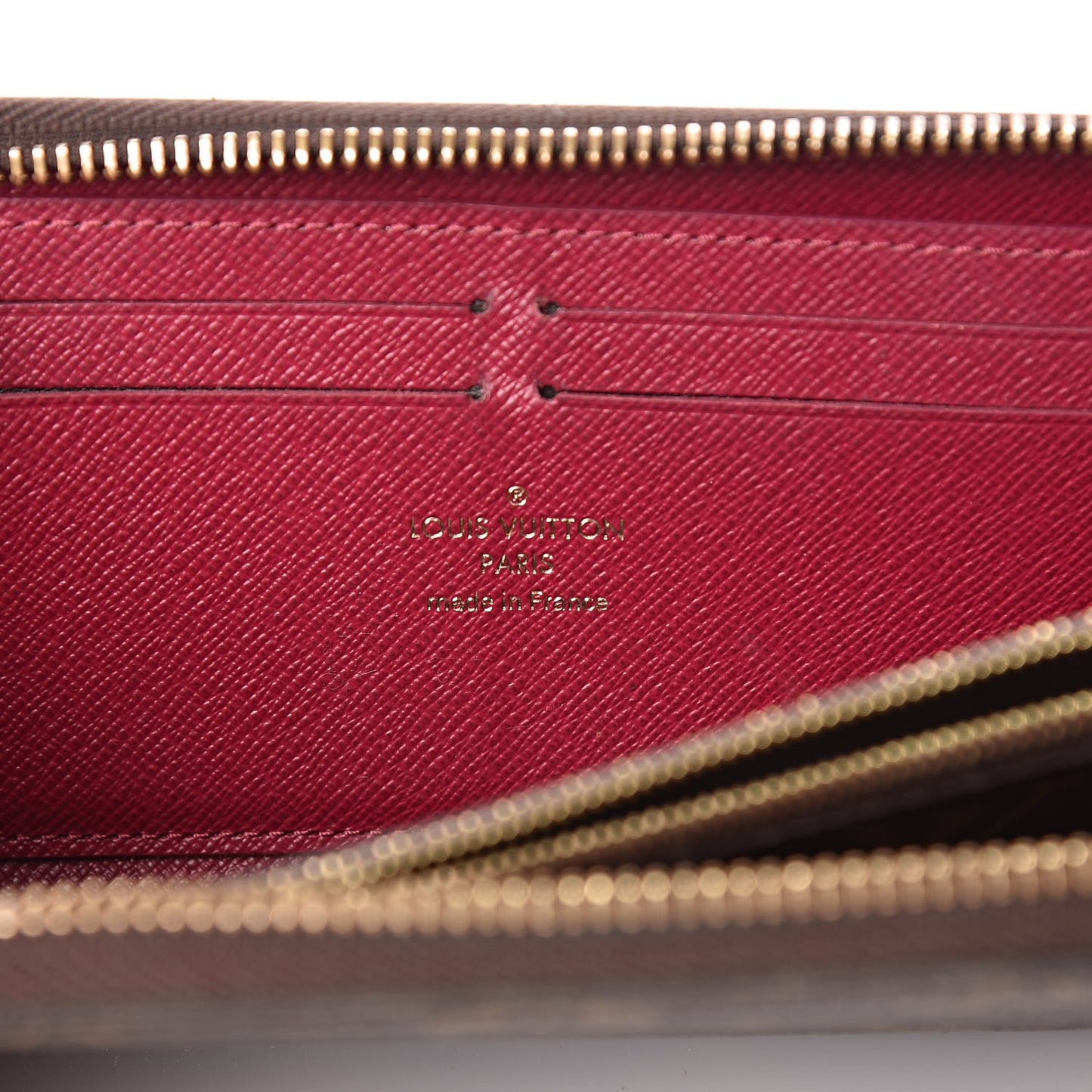 Monogram Clemence Wallet Fuchsia