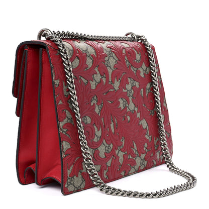 Gucci GG Supreme Monogram Arabesque Medium Dionysus Shoulder Bag Hibiscus Red 3 of 12