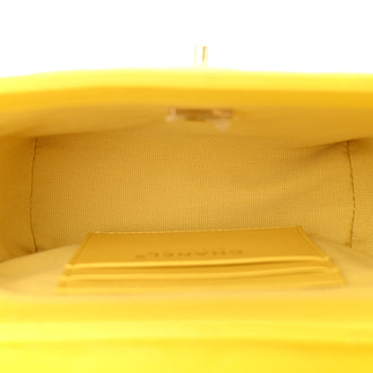 Chanel Caviar Quilted Handy Box Vanity Case Yellow 5 of 11