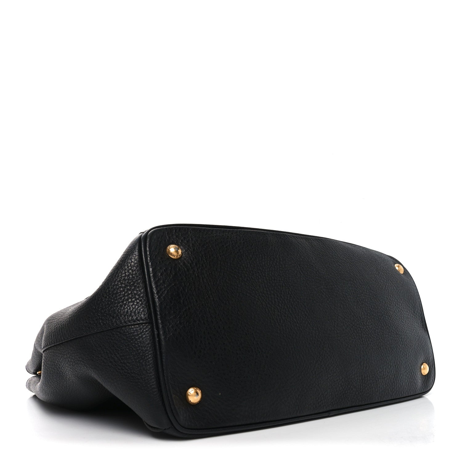 Prada Vitello Daino Tote Black 4 of 9