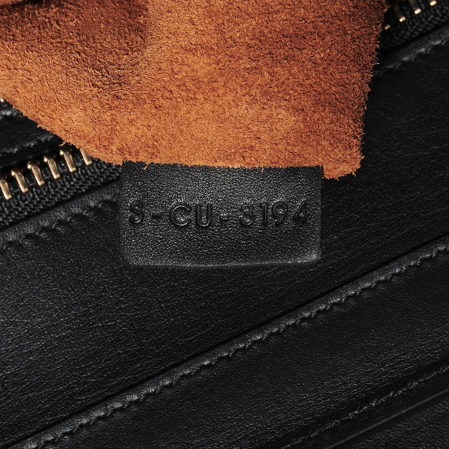 Drummed Calfskin Micro Tri-Color Luggage Indigo
