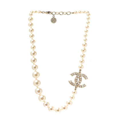 Chanel Pearl CC 100th Anniversary Necklace Light Gold 2 of 4