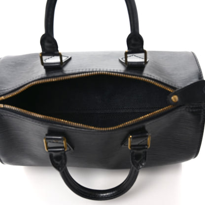 Louis Vuitton Epi Speedy 25 Black 5 of 11