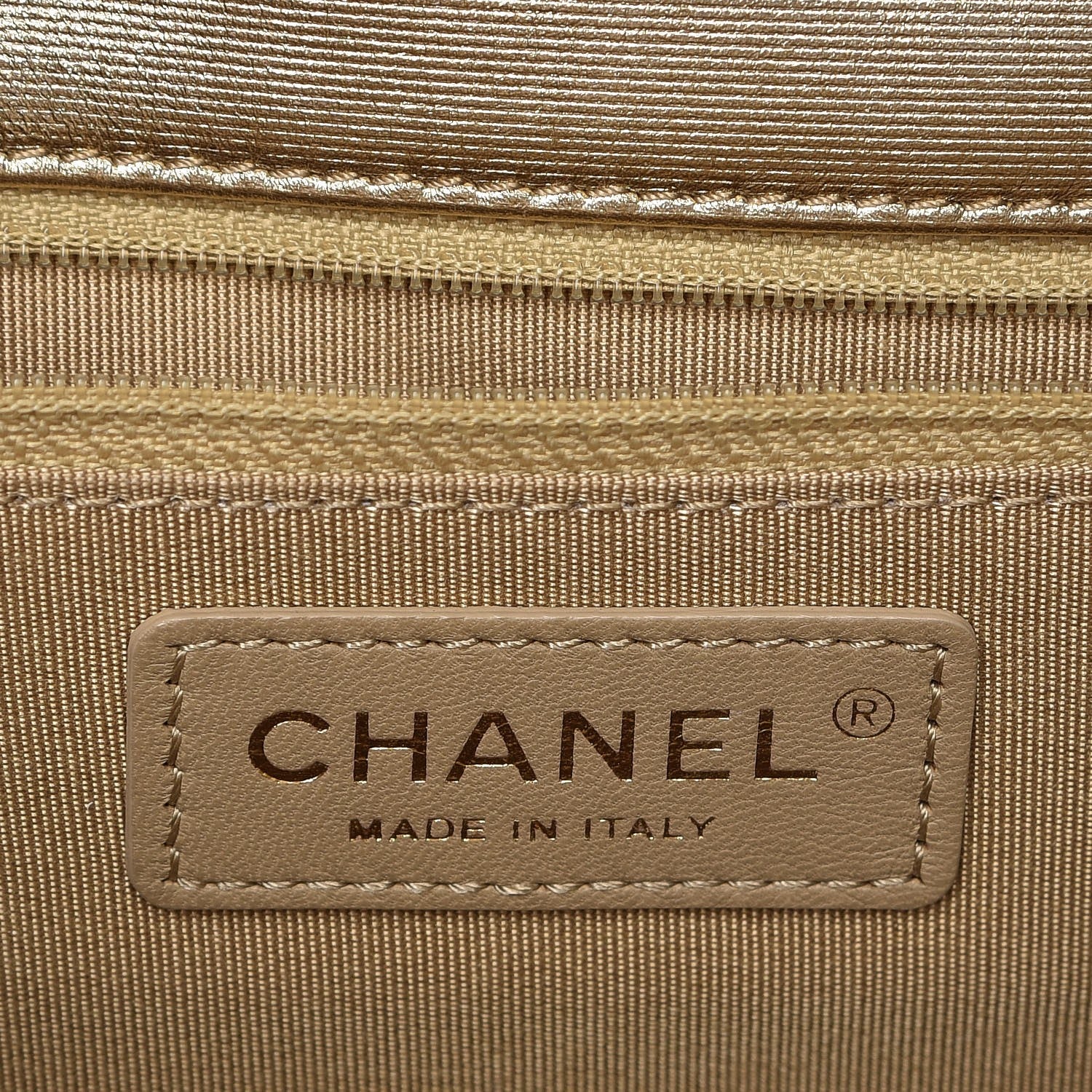 Chanel Metallic Sheepskin Thin Striped Small Single Flap Multicolor Gold 7 of 8