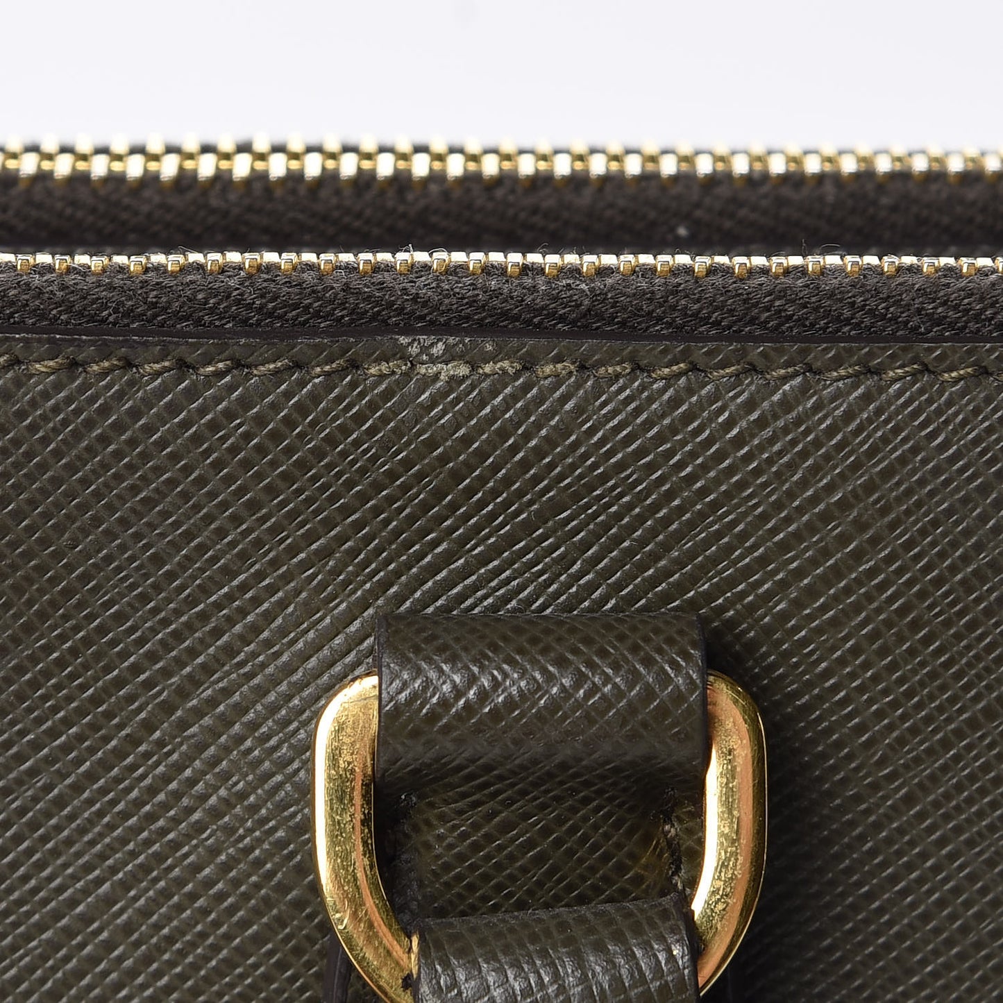 Saffiano Large Galleria Double Zip Tote Militare