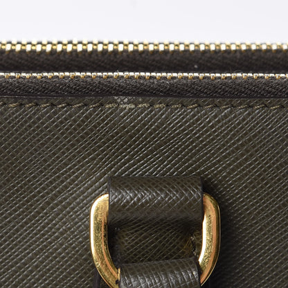 Prada Saffiano Large Galleria Double Zip Tote Militare 11 of 16