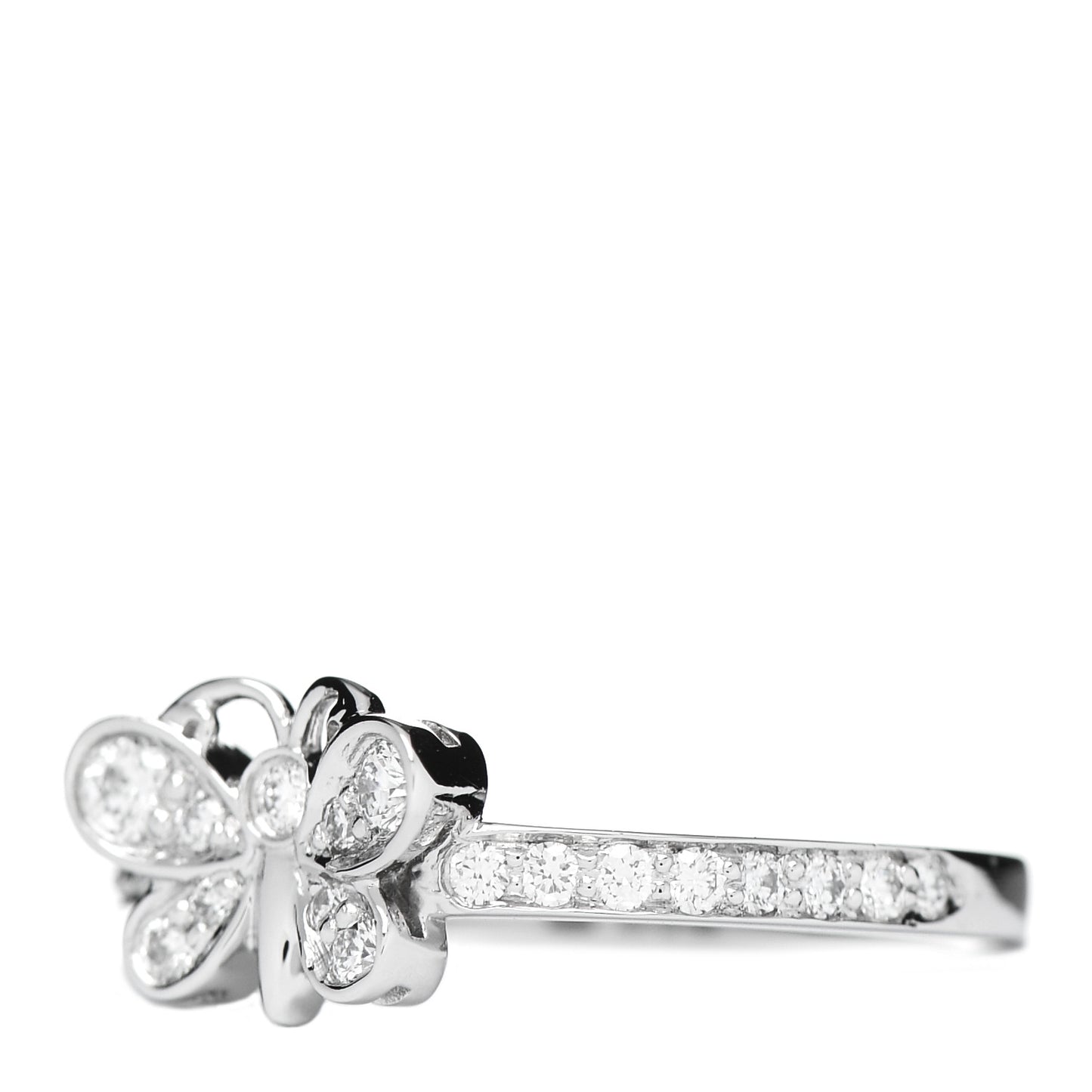 Platinum Diamond Enchant Butterfly Ring 49 5