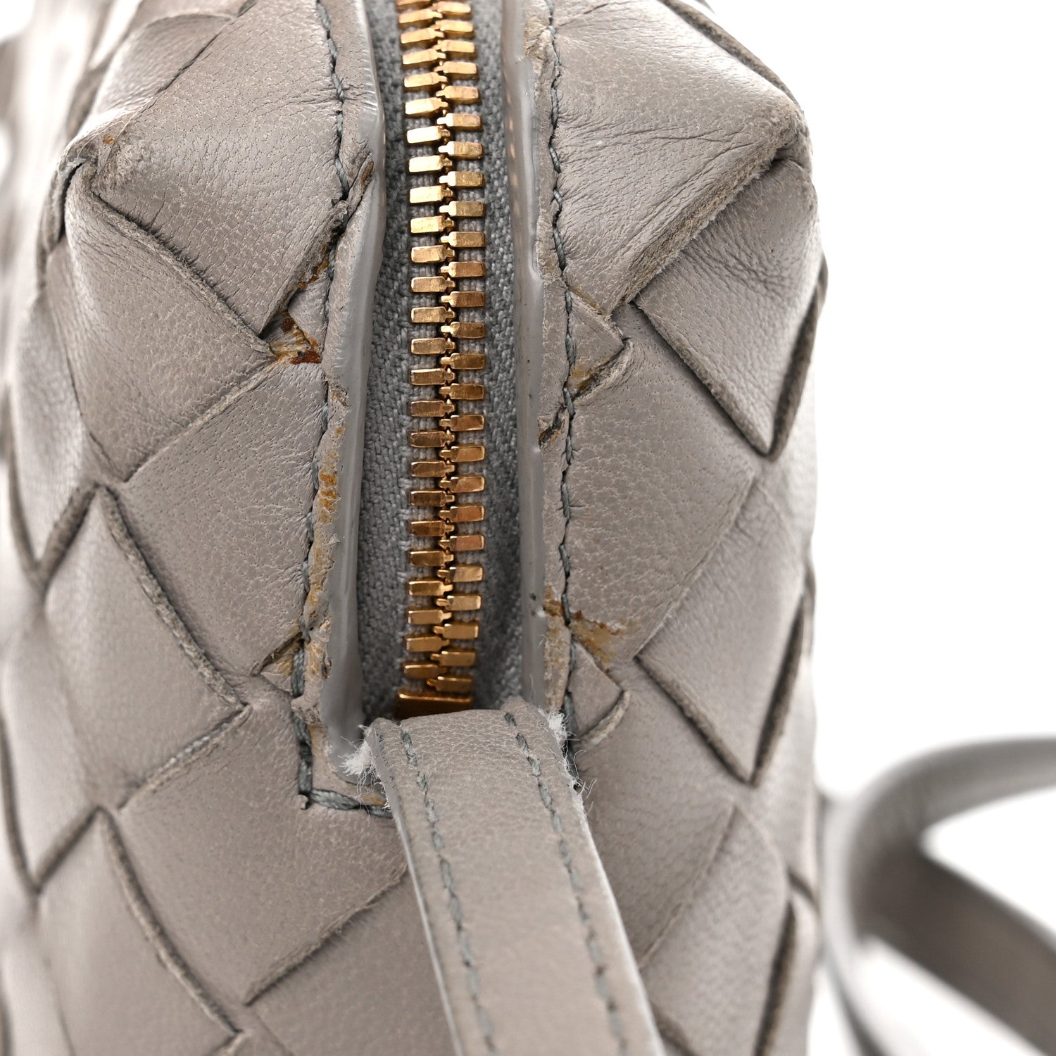 Bottega Veneta Nappa Intrecciato Nodini Mini Crossbody Grey 15 of 16