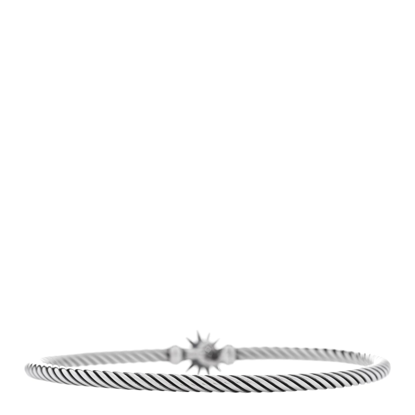 Sterling Silver Diamond Starburst Bracelet