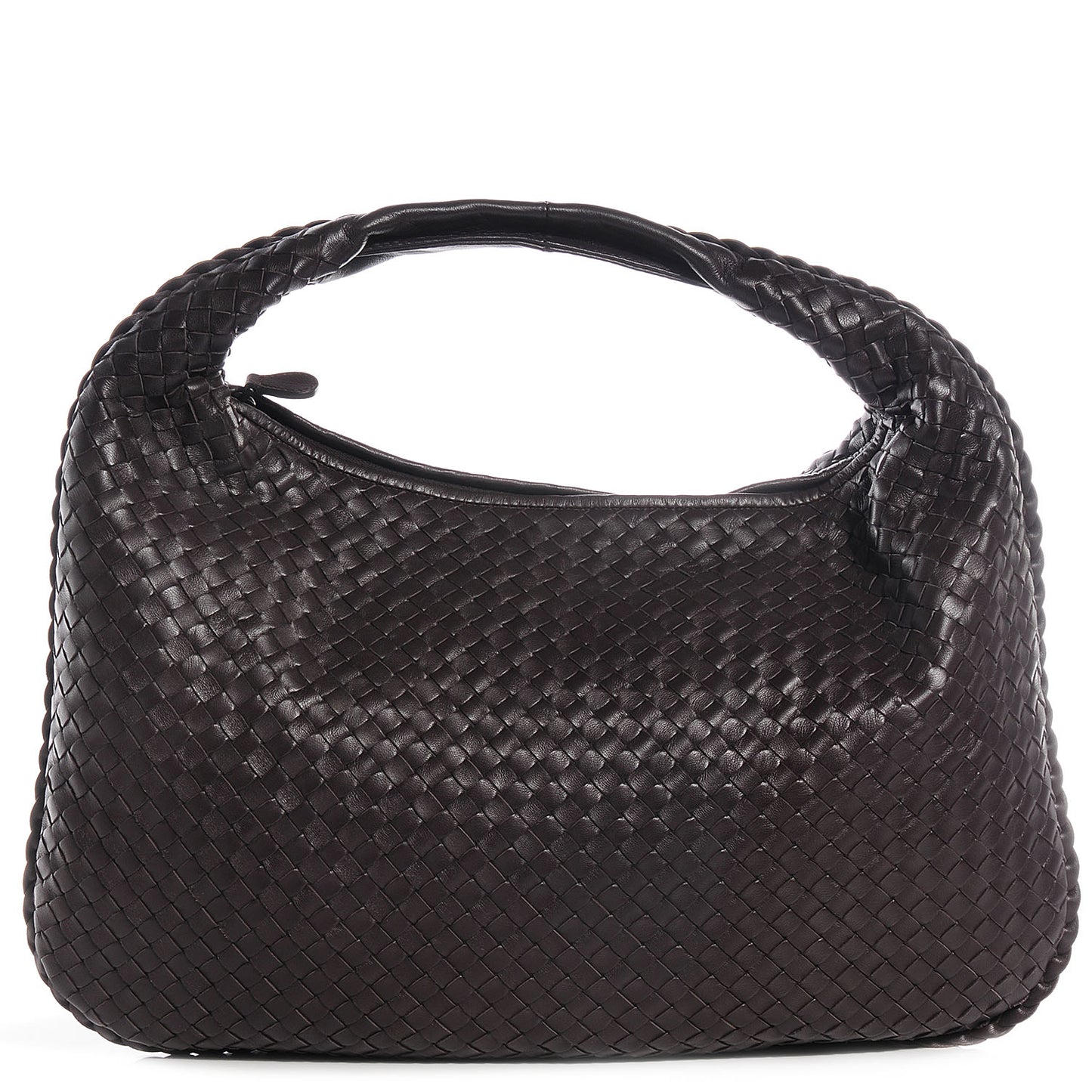 Nappa Intrecciato Large Veneta Hobo Ebano