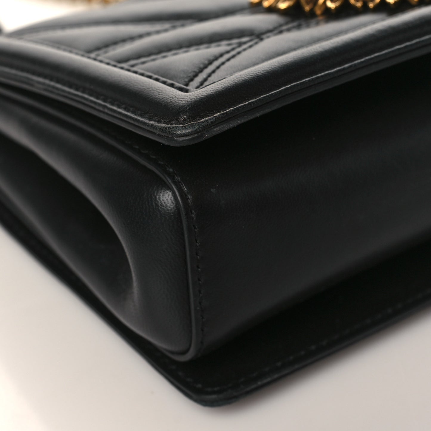 Calfskin Medium Devotion Crossbody Bag Black