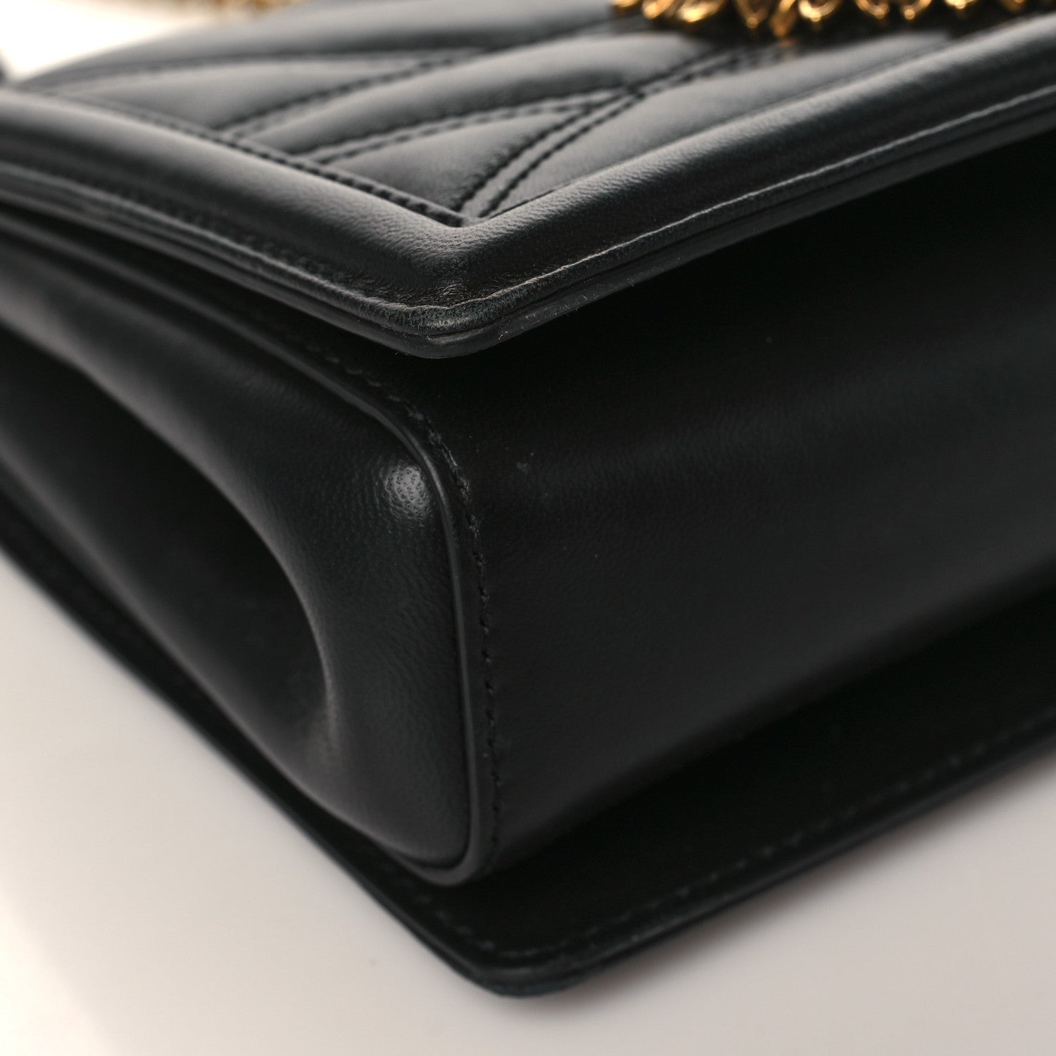 Dolce & Gabbana Calfskin Medium Devotion Crossbody Bag Black 8 of 9