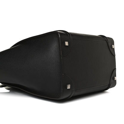 Celine Drummed Calfskin Mini Luggage Black 5 of 14