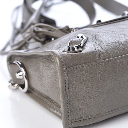 Balenciaga Agneau Classic Silver Hardware Mini City Beige Liege 9 of 13