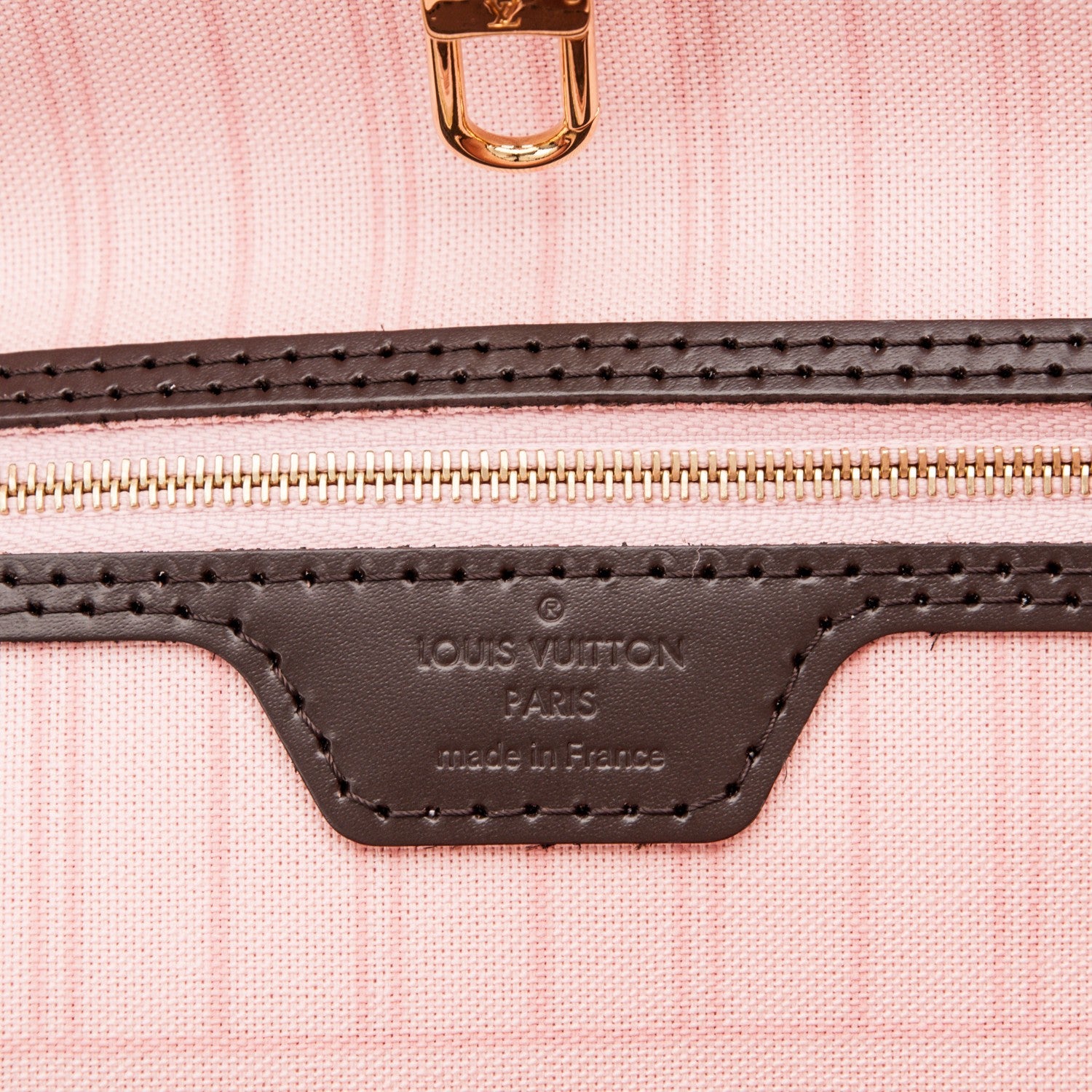 Louis Vuitton Damier Ebene Neo Neverfull MM Rose Ballerine 6 of 6