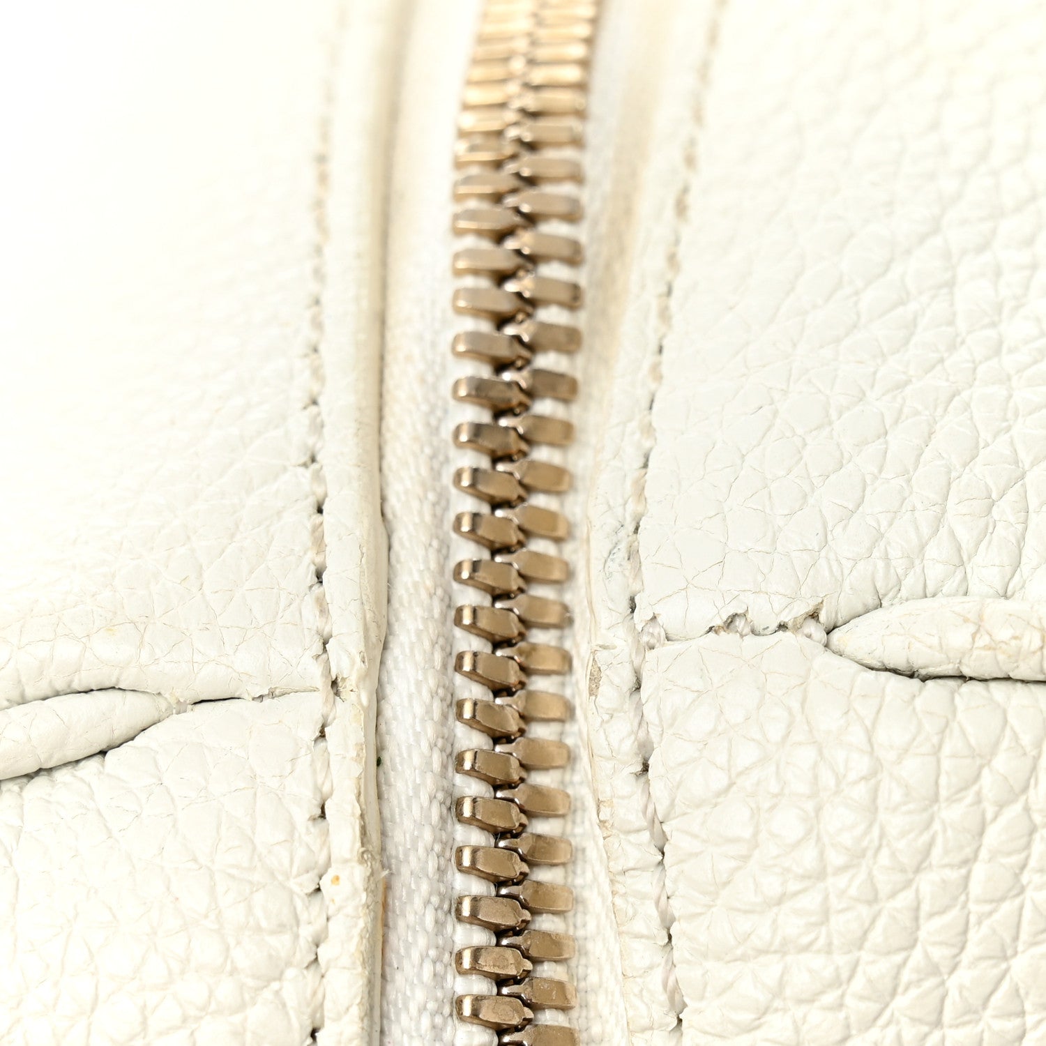 Versace Grained Calfskin Palazzo Bowler White 11 of 13